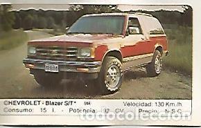 Postales: CROMO 307 ALBUM COCHES MOTOR 16: CHEVROLET BLAZER - Varios
