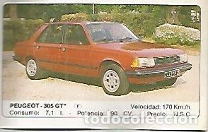 Postales: CROMO 327 ALBUM COCHES MOTOR 16: PEUGEOT 305 GT - Varios