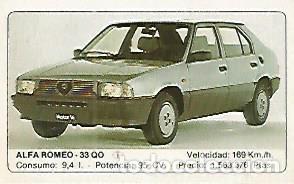 Postales: CROMO 376 ALBUM COCHES MOTOR 16: ALFA ROMEO 33 QO - Varios