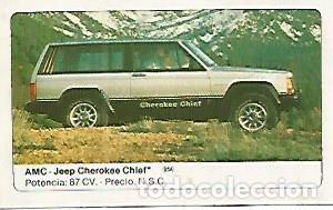 Postales: CROMO 373 ALBUM COCHES MOTOR 16: AMC JEEP CHEROKEE CHIEF - Varios