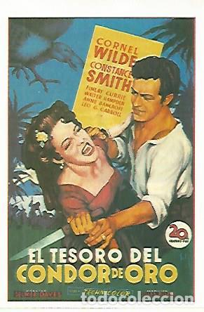 Postales: CROMO CINE 1731: EL TESORO DEL CONDOR DE ORO - Varios