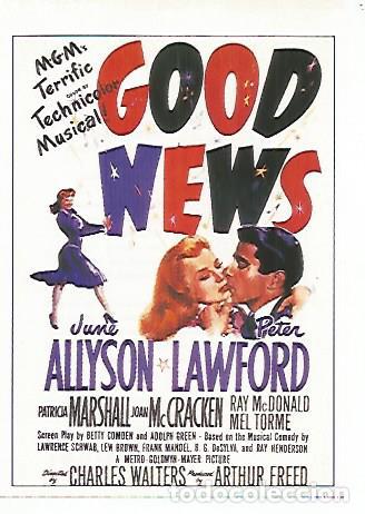 Postales: CROMO CINE 1751: BUENAS NOTICIAS - Varios