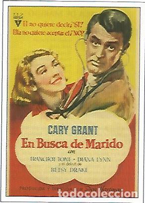 Postales: CROMO CINE 1795: EN BUSCA DE MARIDO - Varios