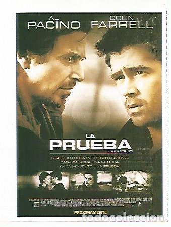 Postales: CROMO CINE 1842: LA PRUEBA - Varios