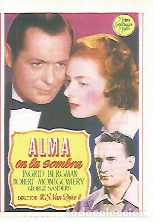 Cartes Postales: CROMO CINE 1862: ALMA EN LA SOMBRA - Varios