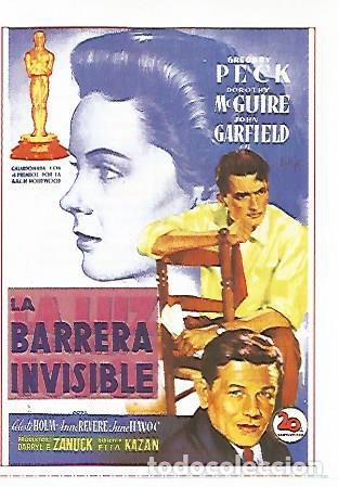 Postales: CROMO CINE 1867: LA BARRERA INVISIBLE - Varios