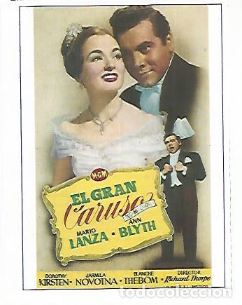 Postais: CROMO CINE 1883: EL GRAN CARUSO - Varios