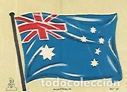 Cartoline: CROMO COLECCION UNIVERSAL 1907: BANDERA AUSTRALIA. Numero 31 - Varios