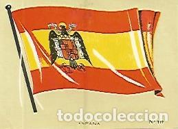 Cartoline: CROMO COLECCION UNIVERSAL 1941: BANDERA ESPA&Ntilde;A. Numero 119 - Varios
