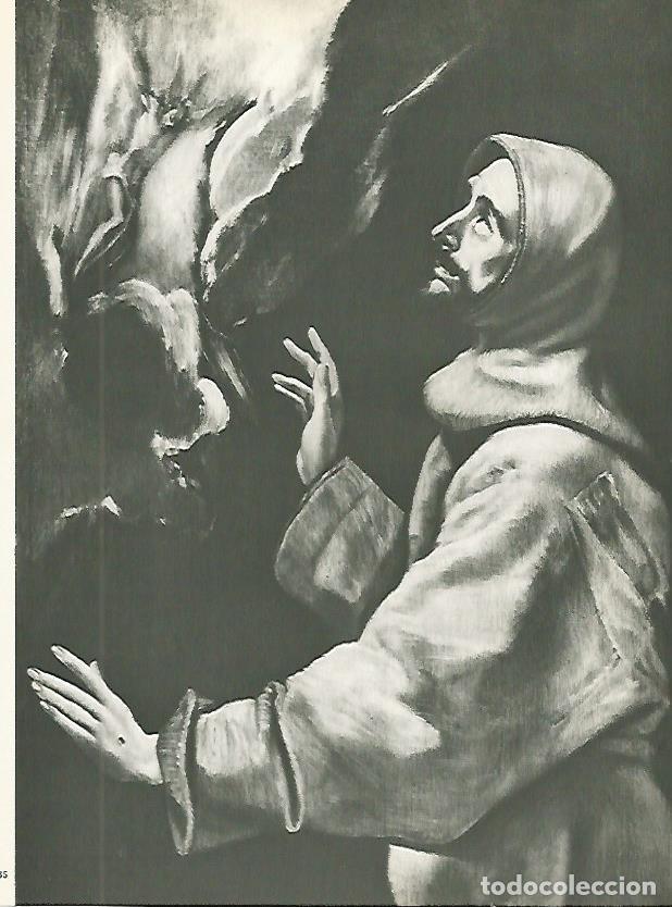 Postales: LAMINA 2062: El Greco. Estigmatizacion de San Francisco - Harold E. Wethey