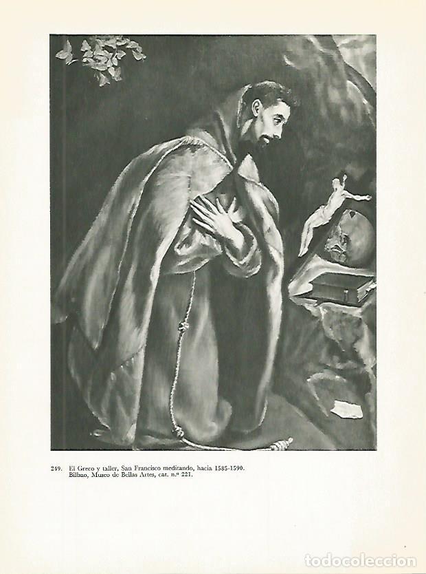 Postais: LAMINA 2069: EL GRECO y taller. San Francisco meditando - Harold E. Wethey
