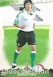 Postales: CROMO ALBUM LAS FICHAS DE LA LIGA: Racing de Santader: Jonathan Pereira - Varios