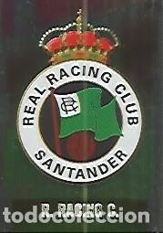 Postales: CROMO ALBUM LAS FICHAS DE LA LIGA: Escudo Real Racing de Santander - Varios