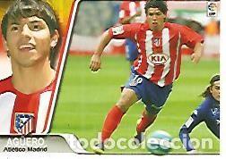 Postkarten: CROMO ALBUM LIGA DE FUTBOL 2007-2008: Aguero (no 126) Atletico de Madrid - Varios