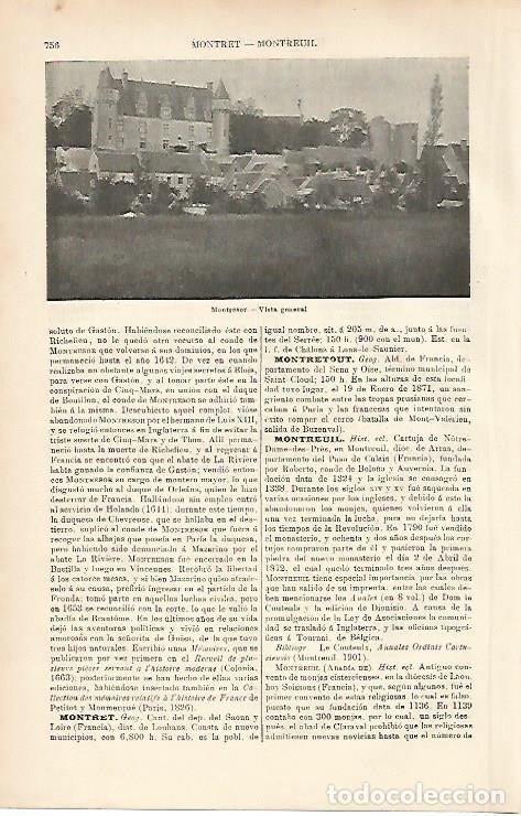 Postkarten: LAMINA ESPASA 8696: Vista general de Montresor Francia - Varios