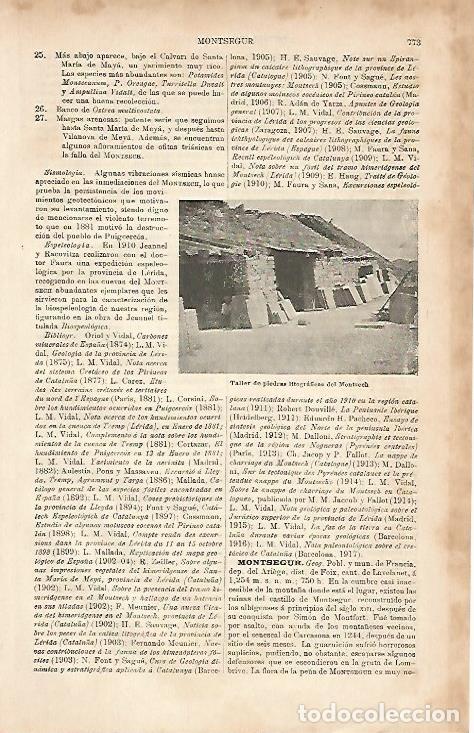 Postkarten: LAMINA ESPASA 8703: Taller de piedras litograficas del Montsech Barcelona - Varios