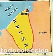 Postcards: CROMO COLECCION UNIVERSAL 2204: MAPA BRUNEI. Numero 389 - Varios