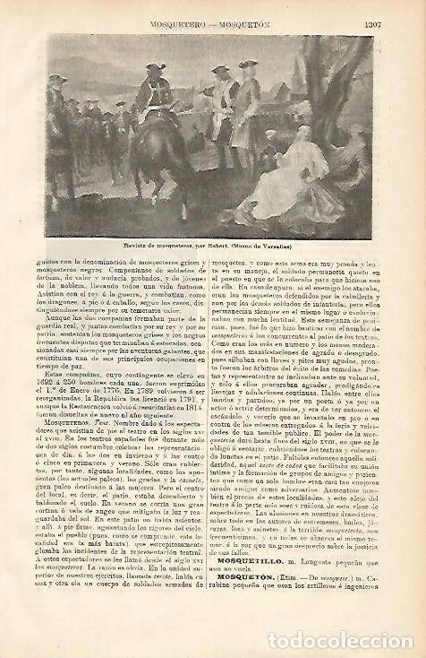 Postales: LAMINA ESPASA 8821: Revista de Mosqueteros por Robert - Varios