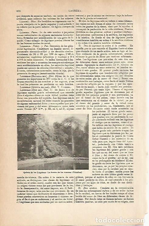 Postales: LAMINA ESPASA 8920: Quinta de las Lagrimas en Coimbra Portugal - Varios