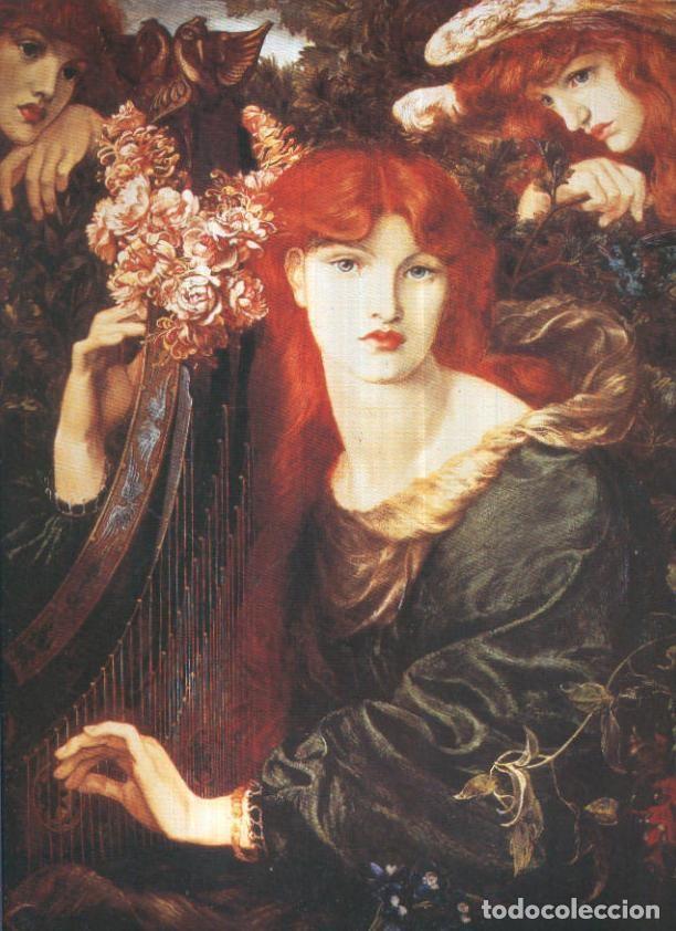 Postkarten: Lamina numero 09: Dante Gabriel Rossetti: La Ghirlandata - Varios