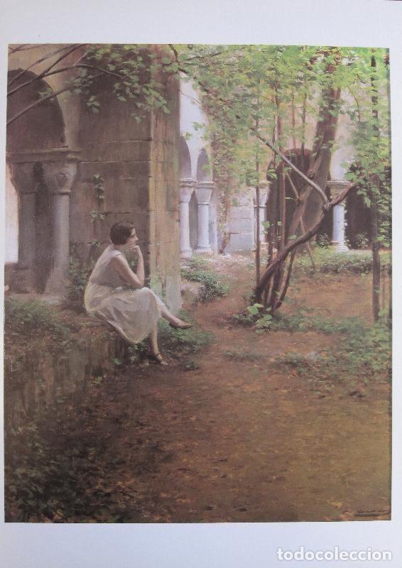 Postcards: Lamina numero 02: Ramon Casas: Claustros de Sant Benet - Varios