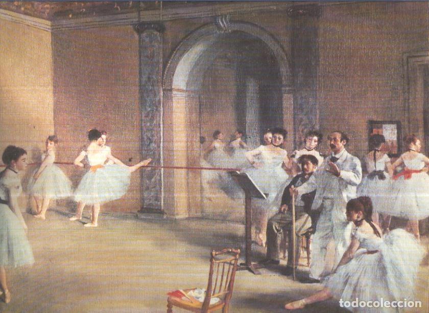 Postkarten: Lamina numero 40: Edgar Degas: La escuela de Danzas de la opera en la calle le Peletier - Varios