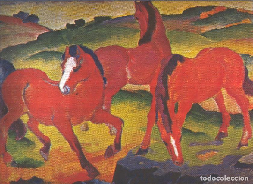 Postkarten: Lamina numero 63: Franz Marc: Caballos rojos - Varios