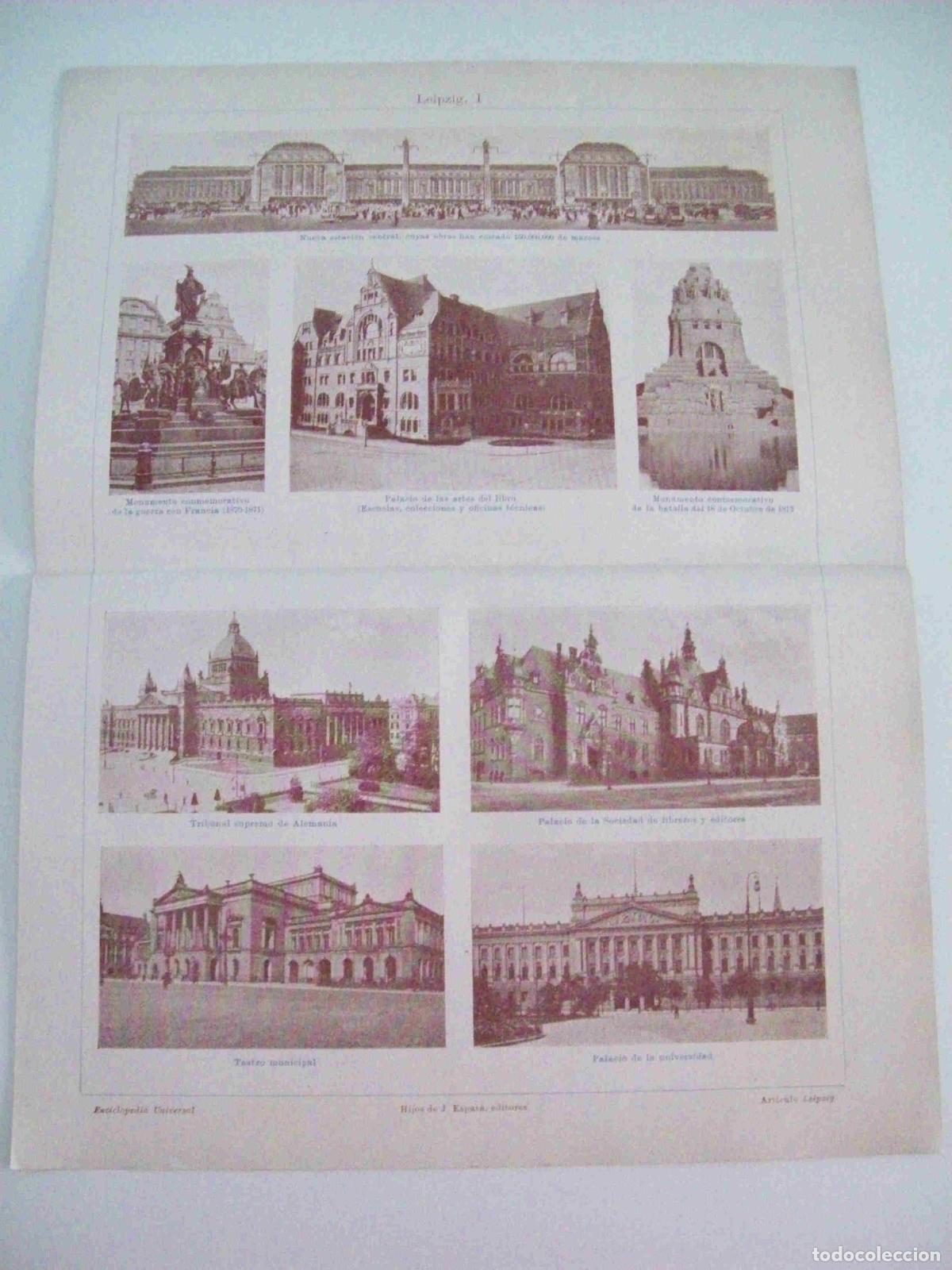 Postales: LAMINA ESPASA 9125: Imagenes de Leipzig - Varios