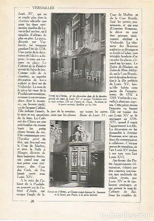 Postales: LAMINA 3710: VERSALLES. FOYER DE LA OPERA - Varios