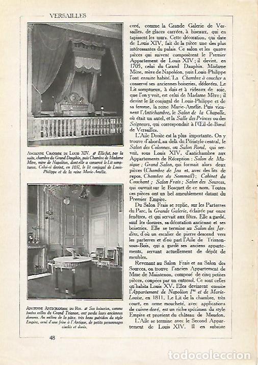 Postales: LAMINA 3721: VERSALLES. DORMITORIO DE LUIS XIV. ANTECAMARA DEL REY - Varios