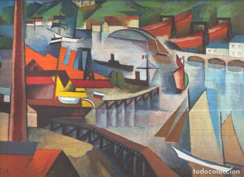 Postales: Lamina numero 65: Andre Lhote: Entrada a la darsena de Burdeos - Varios