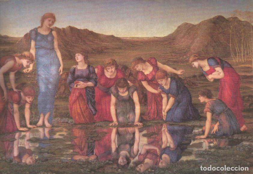 Postales: Lamina numero 71: Edward Burne Jones: El espejo de Venus - Varios