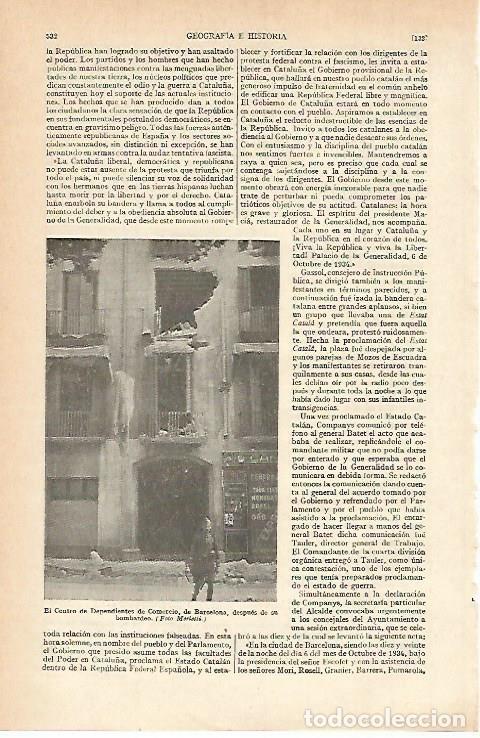Postais: LAMINA ESPASA 824: Centro de Dependientes de Comercio Barcelona despues del bombardeo - Varios autor