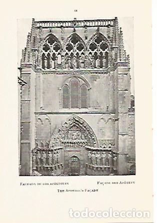 Postais: LAMINA 2189: CATEDRAL BURGOS. Fachada de los Apostoles - Vicente Lamperez