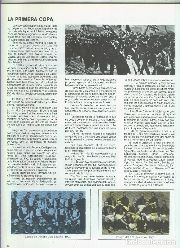 Postkarten: Espa&ntilde;a 1982 lamina 33: La primera copa de Espa&ntilde;a con Bilbao y Barcelona - Varios