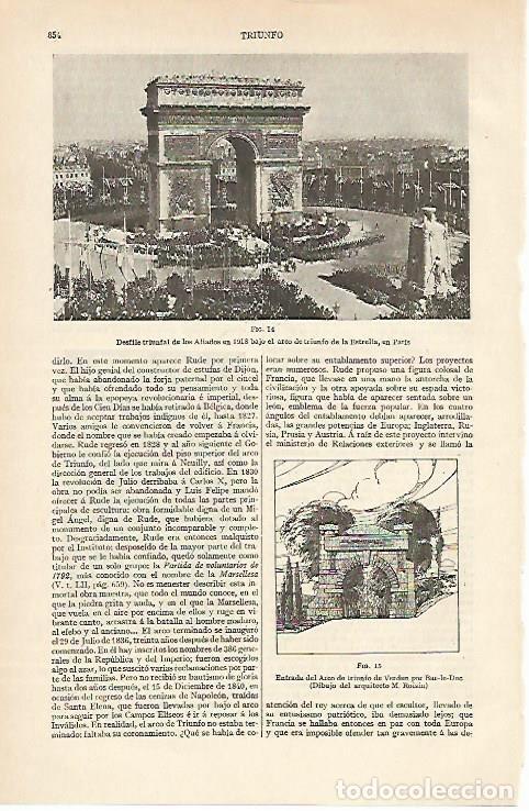 Postkarten: LAMINA ESPASA 894: Desfile de los Aliados en 1918 en Paris - Varios Autores