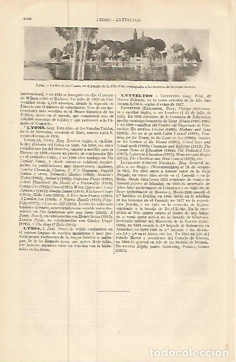 Postkarten: LAMINA ESPASA 9346: Isla de los Cisnes en Lyon Francia - Varios