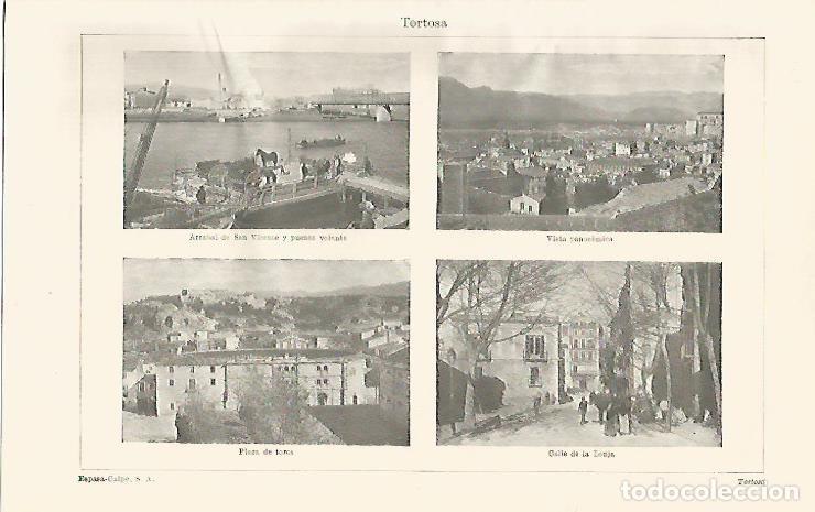 Postais: LAMINA ESPASA 1380: Imagenes de Tortosa Tarragona - Varios Autores