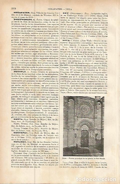 Postais: LAMINA ESPASA 9599: Iglesia de San Martin en Noya La Coru&ntilde;a - Varios