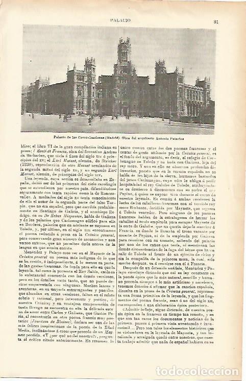 Postais: LAMINA ESPASA 1511: Palacio de las Comunicaciones Madrid - Varios Autores