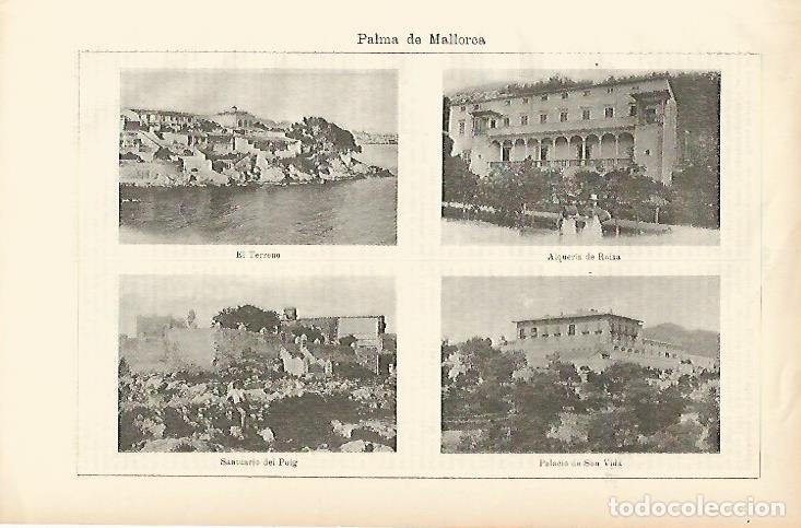 Postais: LAMINA ESPASA 1495: Vistas de Palma de Mallorca - Varios Autores