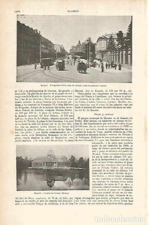 Postkarten: LAMINA ESPASA 1722: Calle Alcala Madrid - Varios Autores