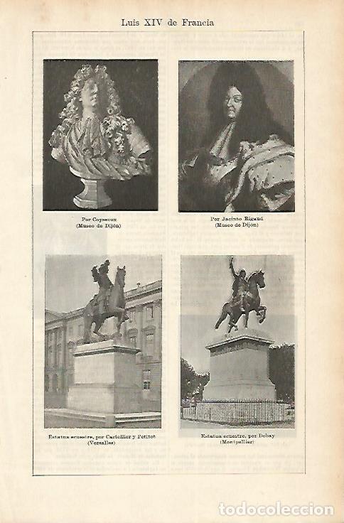 Postkarten: LAMINA ESPASA 1796: Retratos de Luis XIV de Francia - Varios Autores