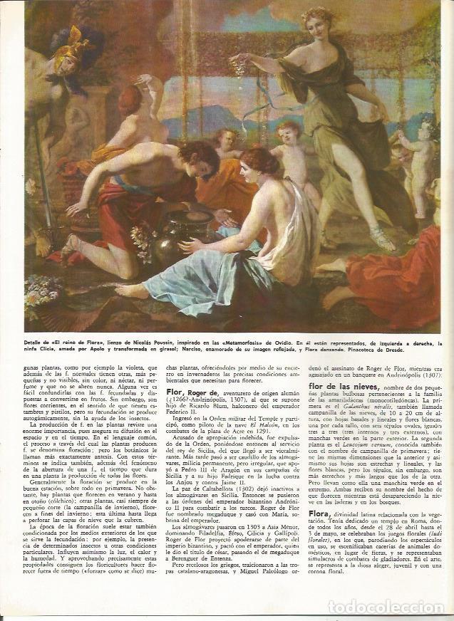 Postkarten: LAMINA MONITOR 0159: DETALLE DE EL REINO DE FLORA POR POUSSIN - Varios