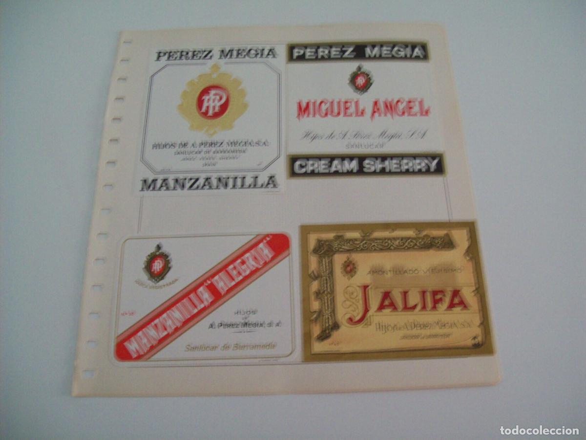 Postcards: ETIQUETA LICOR 2255: Manzanilla Perez Megia - Varios