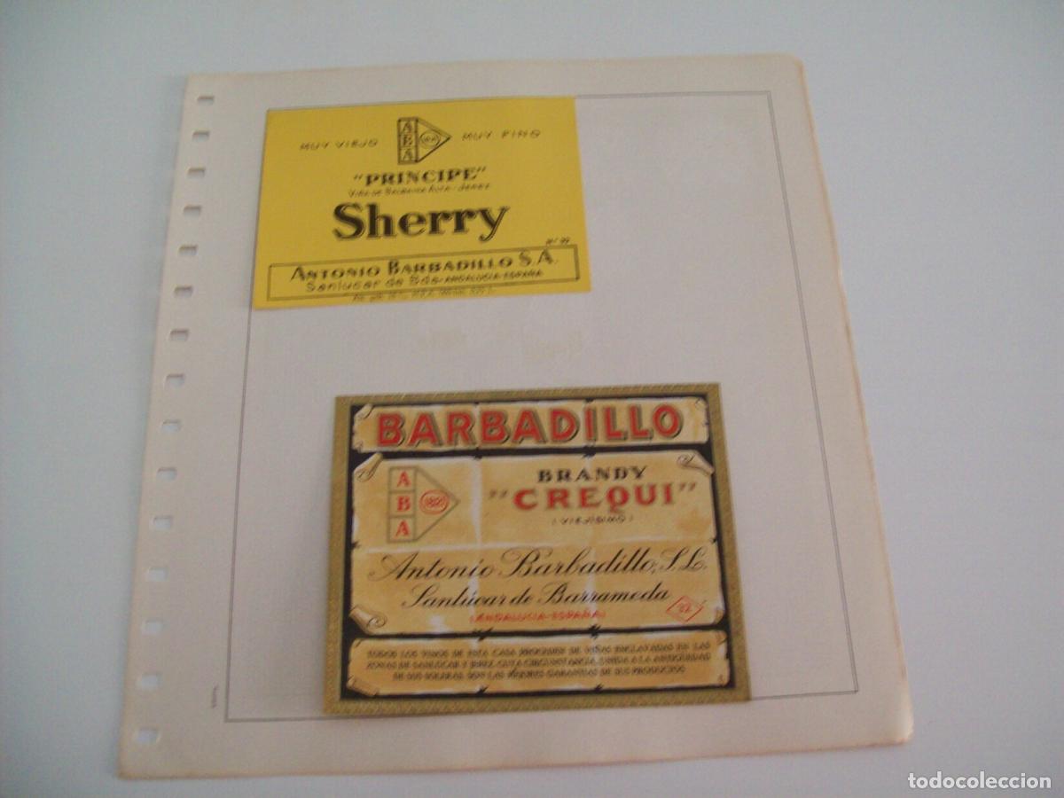Postcards: ETIQUETA LICOR 2324: Sherry Principe Barbadillo - Varios