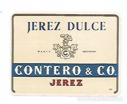 Cartoline: ETIQUETA 2339: Jerez dulce Contero & Co - Varios