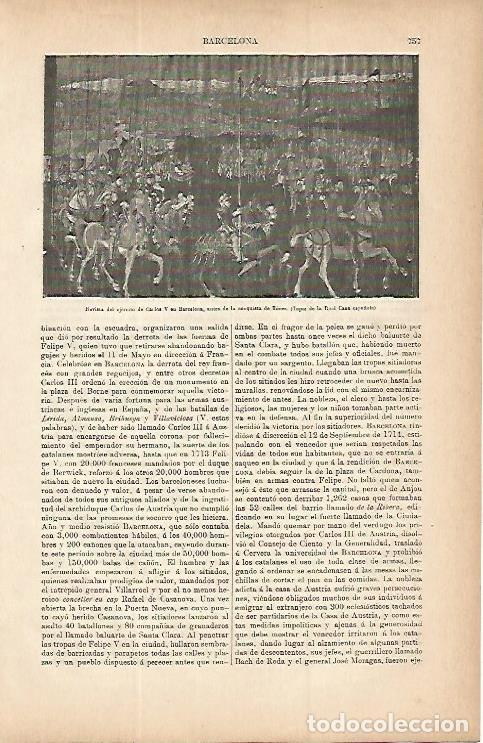 Postkarten: LAMINA ESPASA 9773: Revista del ejercito de Carlos V en Barcelona tapiz de Casa Real - Varios
