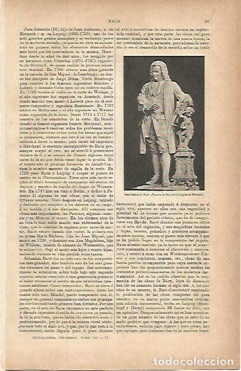 Postales: LAMINA ESPASA 9659: Juan Sebastian Bach - Varios