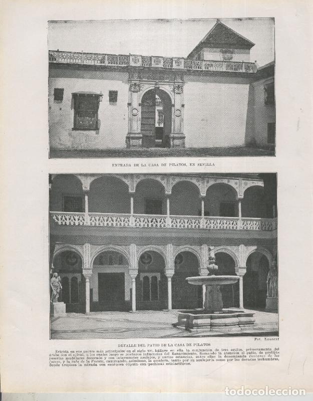 Postkarten: Historia de Espa&ntilde;a lamina 004: Casa de Pilatos en Sevilla - Varios